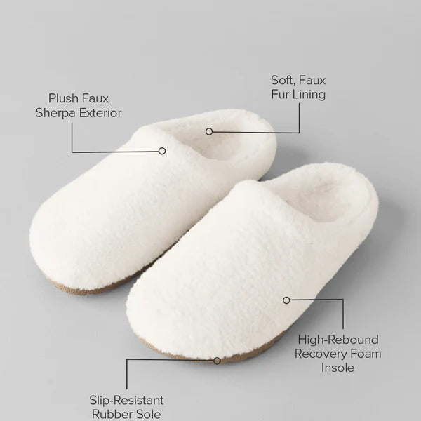 Plush Warm Slip-On Slippers